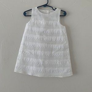 JANIE & JACK SIZE White Spring Easter Dress 18-24